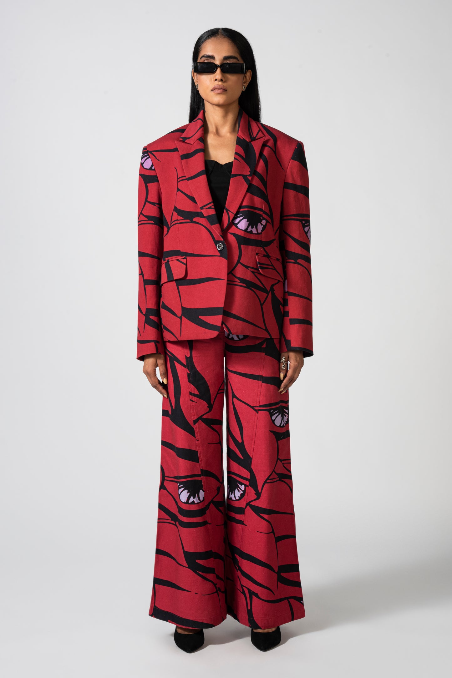 Flaming Ruby A-line Pants