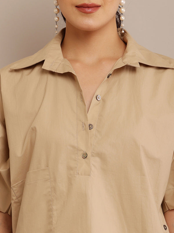 Kaft Khaki Top