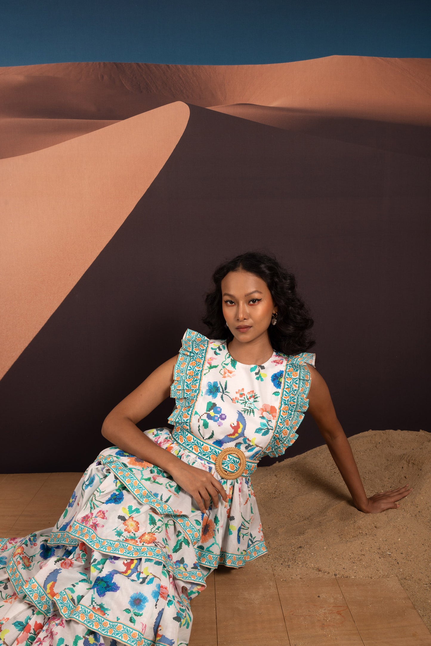 Etheral Blossom Layered Dress
