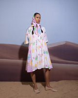 Pastel Paradise Tucks Dress