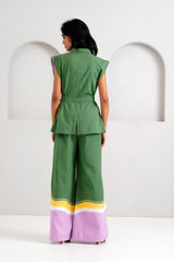 Pine Green Berlin - Retro Vest + Flared Pants