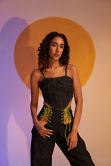 Strappy Corset with Drawstring detail