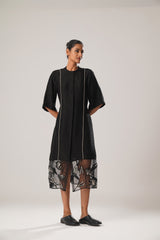 MJ ORGANZA PANEL DRESS