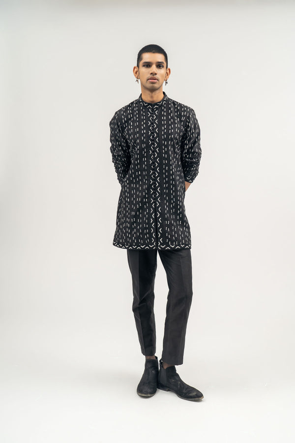 Pepper Pinstripe Kurta