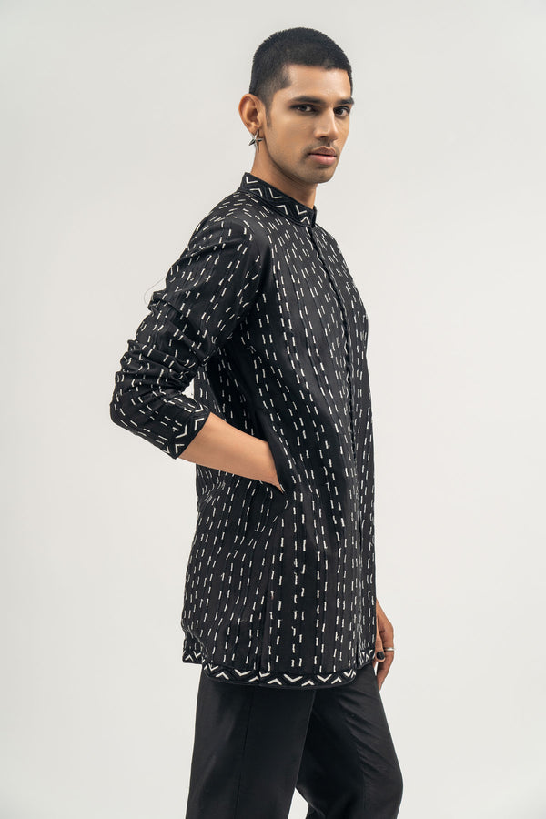 Pepper Pinstripe Kurta