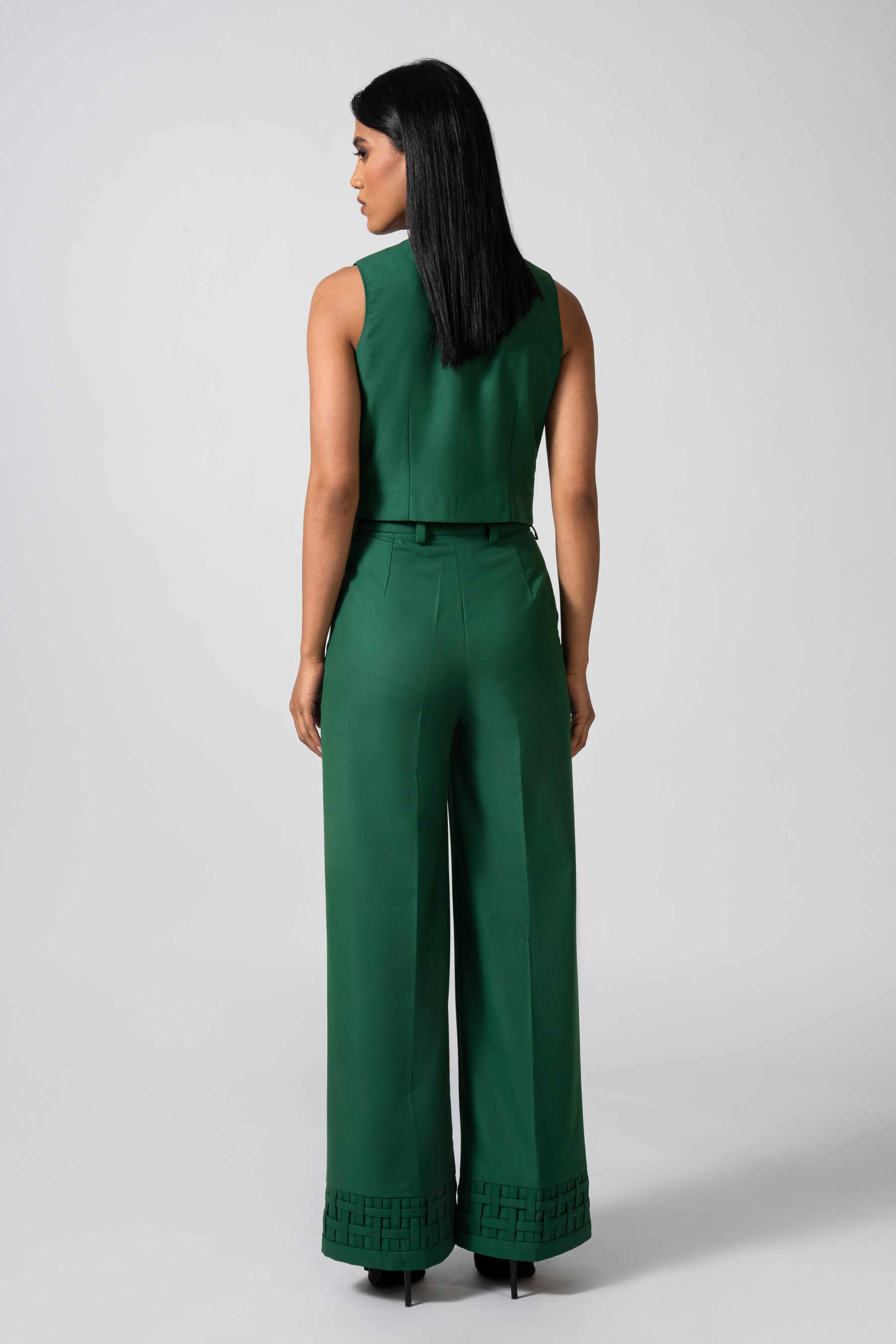 Sculpted V-Hem Waistcoat