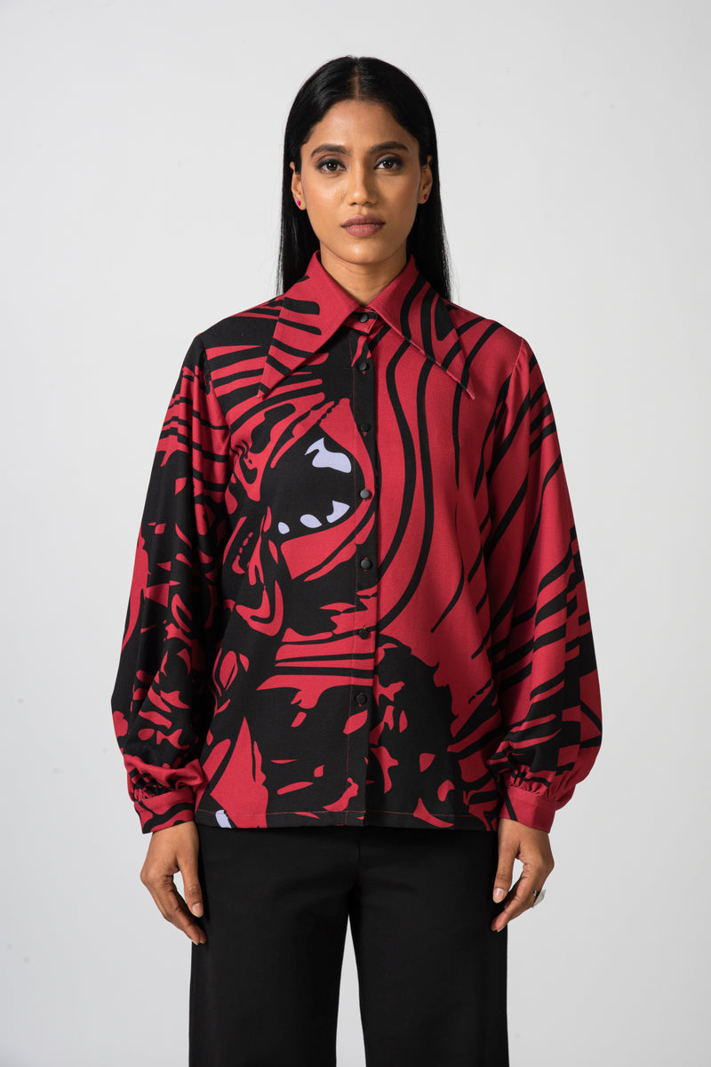 Ruby Romance Balloon Sleeve Shirt