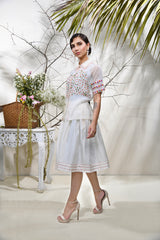 ASYMMETRICAL SKIRT SET