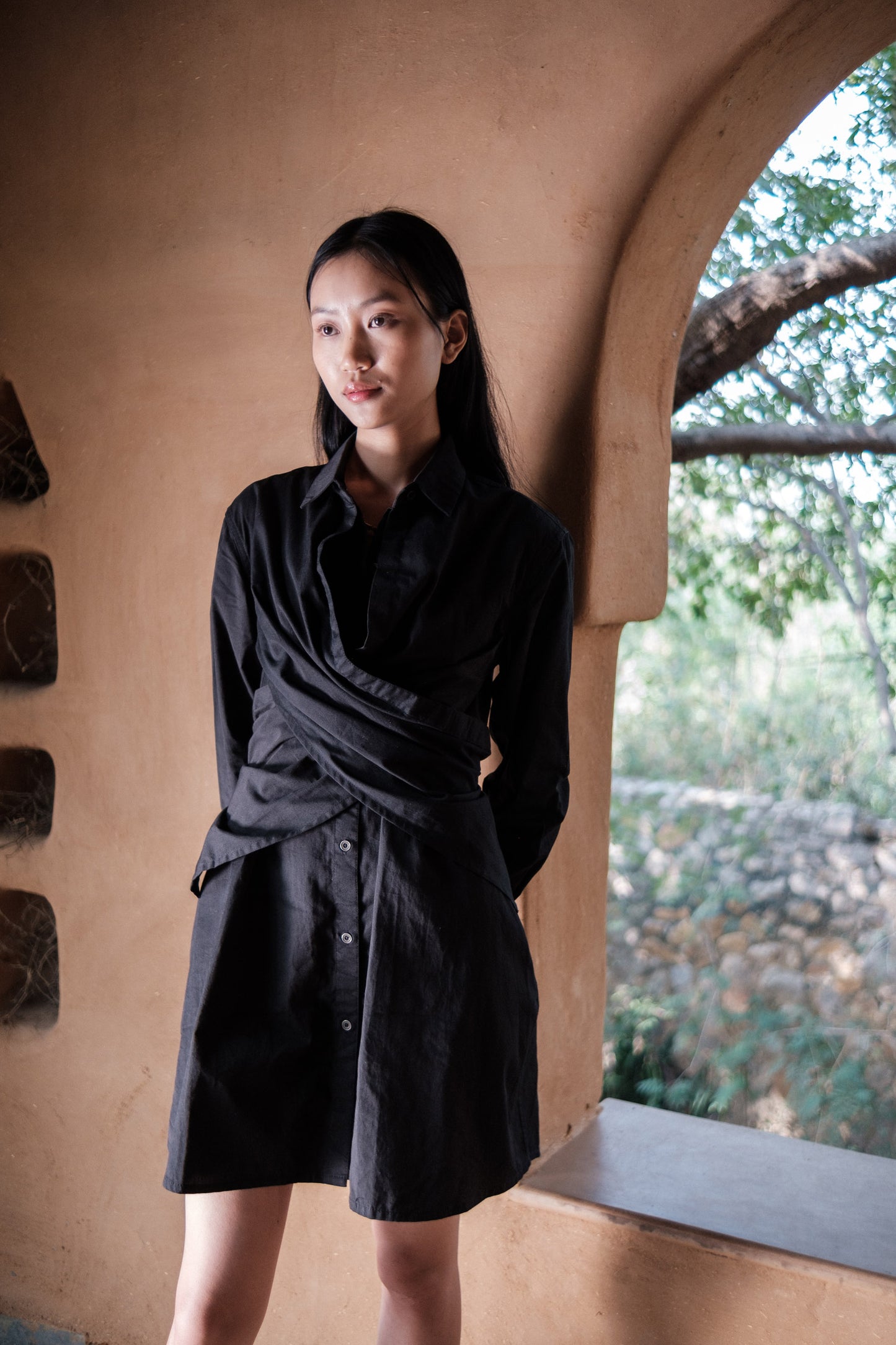 Seattle Wrap Shirt Dress