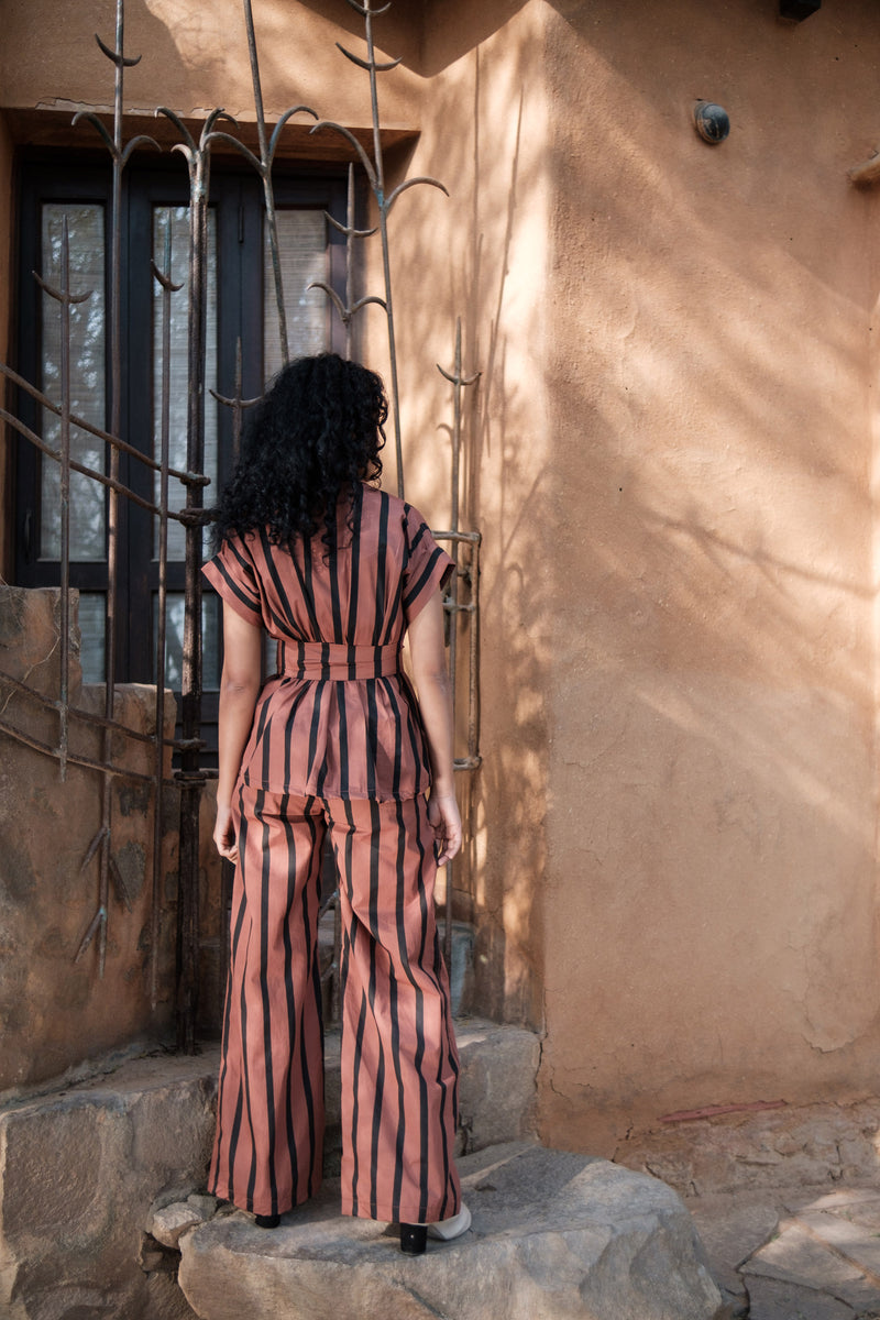 Friday Flared Pants Stripes Printed