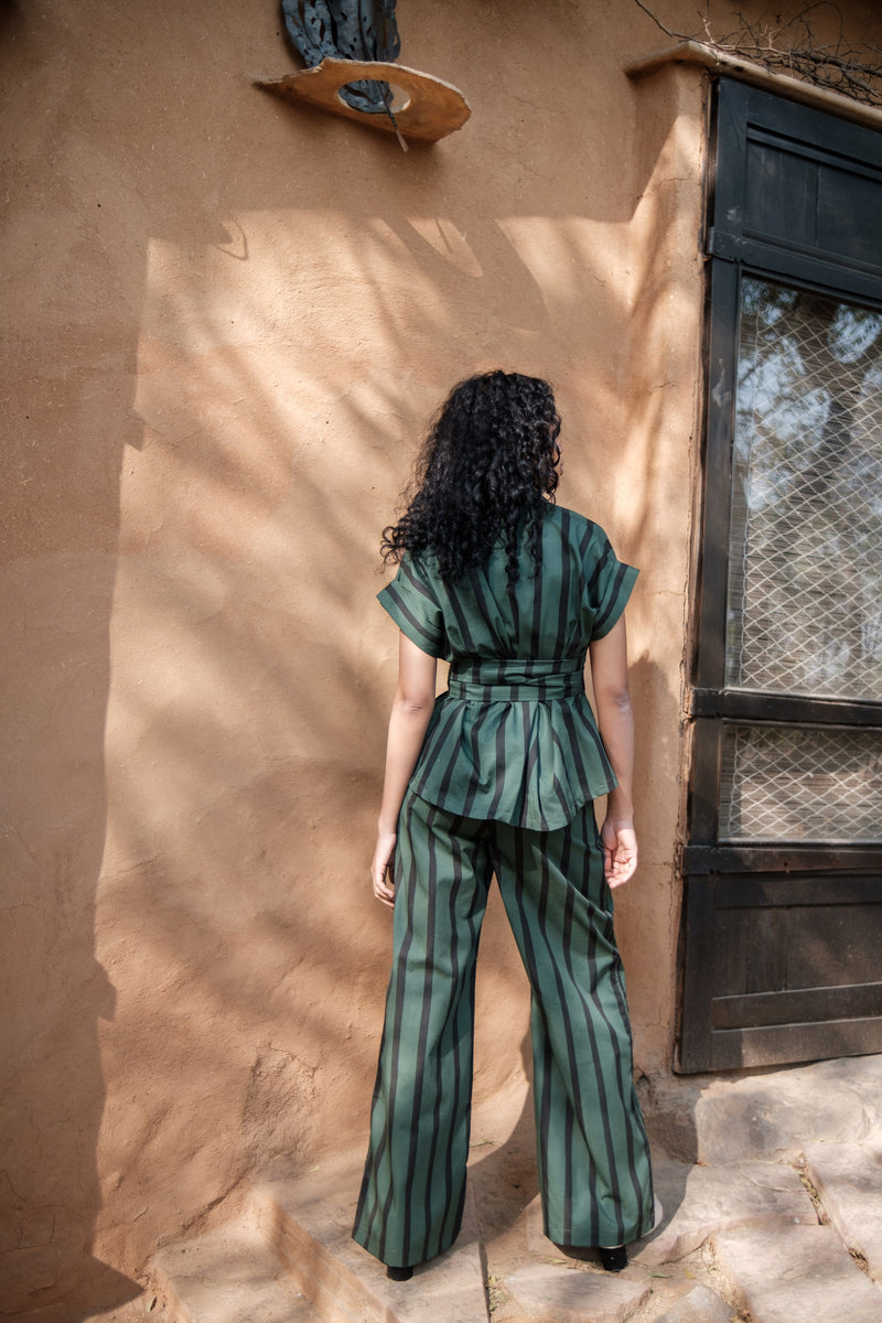 Friday Flared Pants Stripes Printed