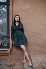 Seattle Wrap Shirt Dress