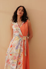 Peach Jigsaw Dress