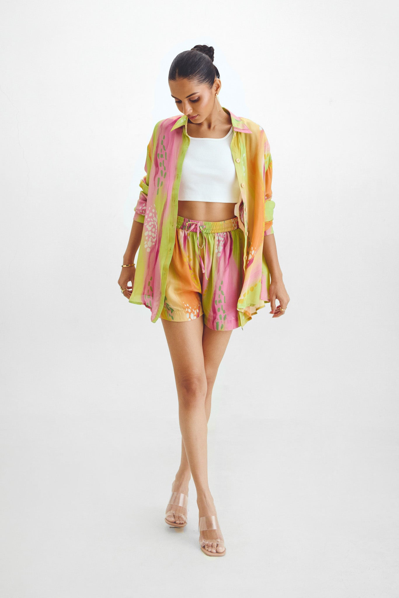 Oversized Shirt + Shorts Co-ord Set In Sarah