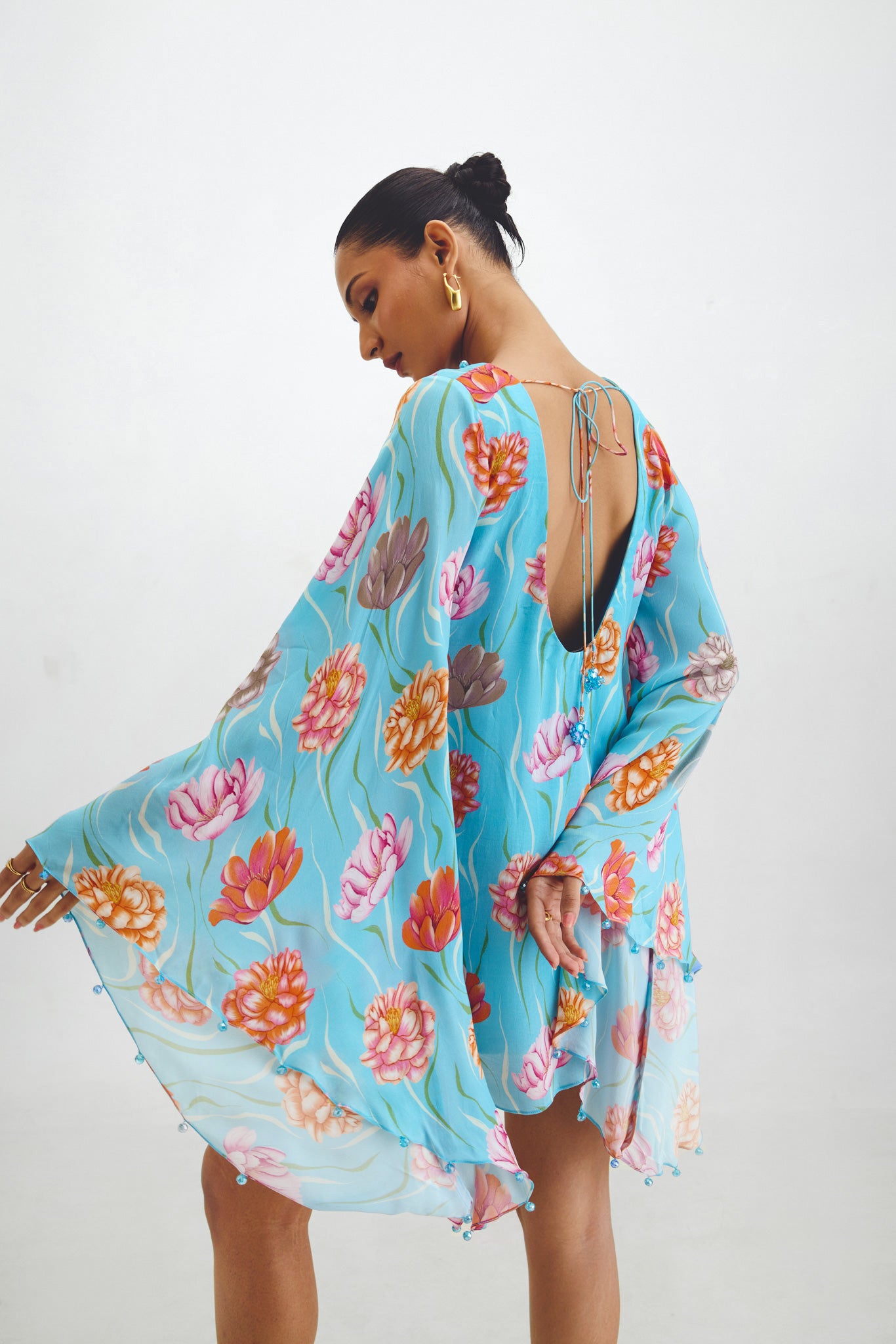 Flared Mini Dress In Ishaia