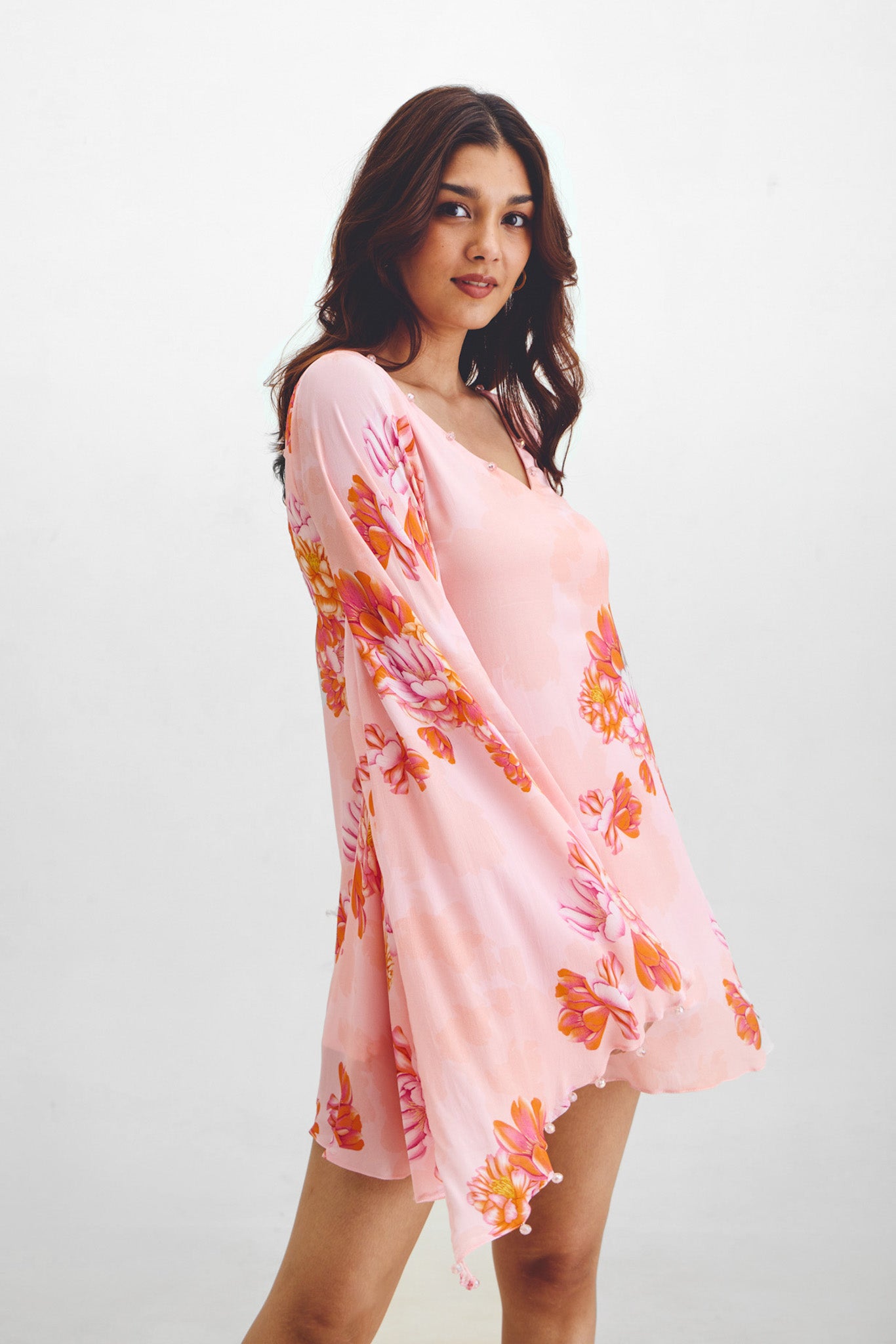 Flared Mini Dress In Kyra