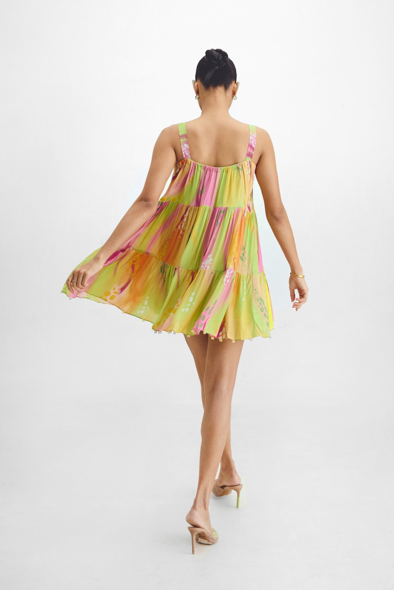 Tiered Mini Dress In Sarah