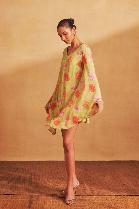 Flared Mini Dress In Remi
