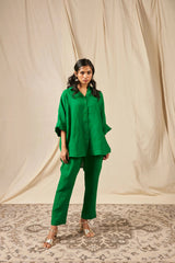 Panna Linen Oversized Shirt Set