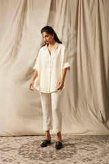 Taj Linen Oversized Flared Shirt