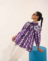 Purple Polka Pop Shirt