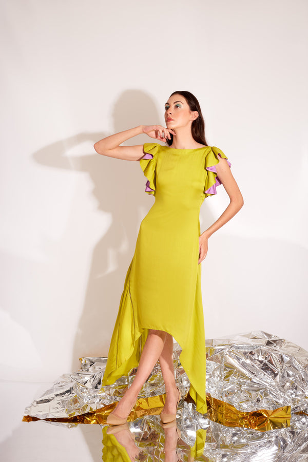 Slime- Charteuse Dress