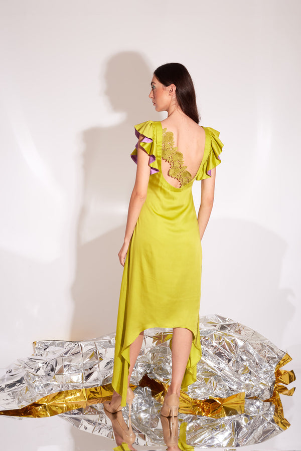 Slime- Charteuse Dress