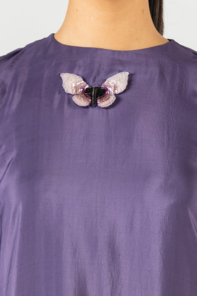 Zero Neck Butterfly Dress