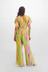 Criss Cross Top + Retro Pant Set In Sarah